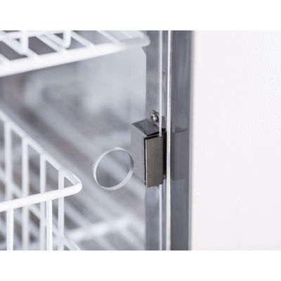 ตู้เย็นธนาคารเลือดแนวตั้ง 108 ลิตรพร้อม 4 ล้อ R134a Refrigerant