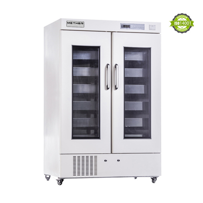 220V/50Hz หรือ 110V/60HZ ตู้เย็นธนาคารเลือด พร้อมเครื่องปรับปรุงอากาศและเครื่องเตือน