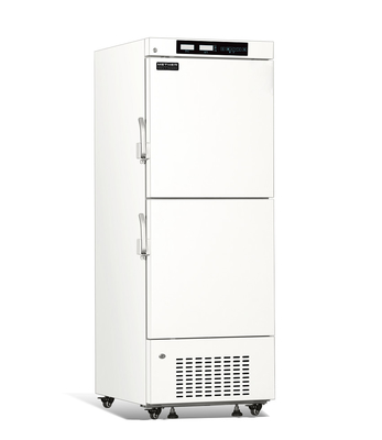 358L 12 ลิ้นชัก Double Chamber Upright ตู้เย็นแช่แข็งอุณหภูมิต่ำชีวการแพทย์สำหรับตู้เก็บวัคซีน