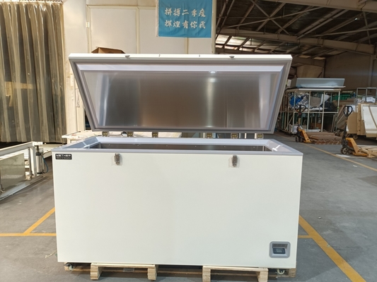 MDF-40H485 -40°C ตู้แช่แข็งทรวงอกชีวการแพทย์แบบลึก 485L ตู้แช่แข็งในห้องปฏิบัติการความจุขนาดใหญ่พร้อมระบบทำความเย็นแบบออโต-แคสเคด