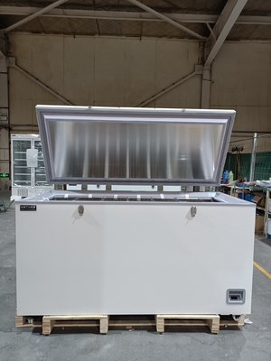 MDF-40H485 -40°C ตู้แช่แข็งทรวงอกชีวการแพทย์แบบลึก 485L ตู้แช่แข็งในห้องปฏิบัติการความจุขนาดใหญ่พร้อมระบบทำความเย็นแบบออโต-แคสเคด