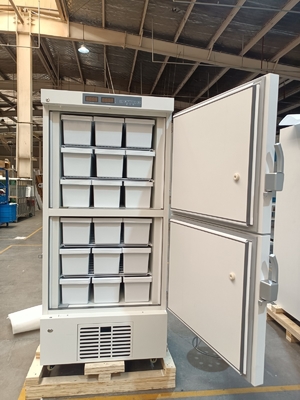 -40℃ ตู้แช่แข็งชีวการแพทย์ MDF-40V528 | ตู้แช่แข็งทางการแพทย์แบบสองช่องพร้อมระบบคอมเพรสเซอร์คู่ (528L)