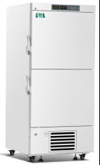 528L ความจุสองห้องห้องปฏิบัติการตู้เย็นตู้แช่แข็งตั้งตรง -25 องศาพร้อมสองประตูทึบ
