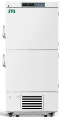 528L ความจุสองห้องห้องปฏิบัติการตู้เย็นตู้แช่แข็งตั้งตรง -25 องศาพร้อมสองประตูทึบ