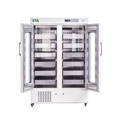 1008L Blood Bank Storage ตู้เย็นตู้เย็นพร้อมระบบระบายความร้อนด้วยอากาศสำหรับสถานีเลือด