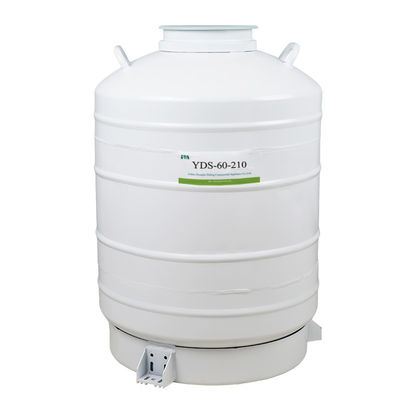 สีขาว YDS-35-210 Liquid Nitrogen Cryogenic Tank 100L