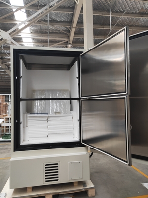 838L ตู้แช่แข็งขนาดใหญ่ที่สุดในห้องปฏิบัติการ Cryogenic Biomedical Ultra สำหรับวัคซีนรีเอเจนต์